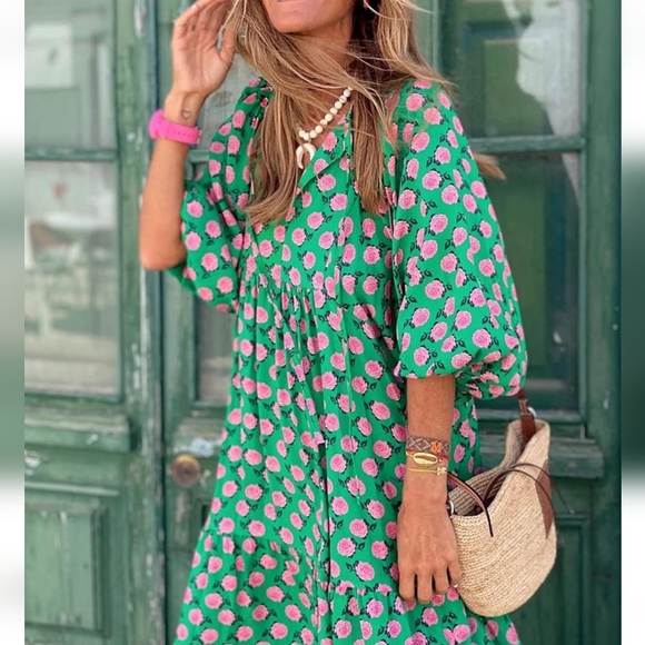 Floral Midi Dress - Picture 5 of 15